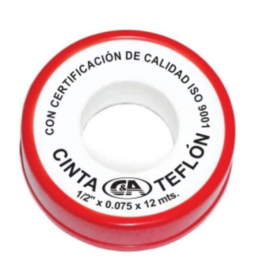 CINTA TEFLON ROJO PESADO 1/2"