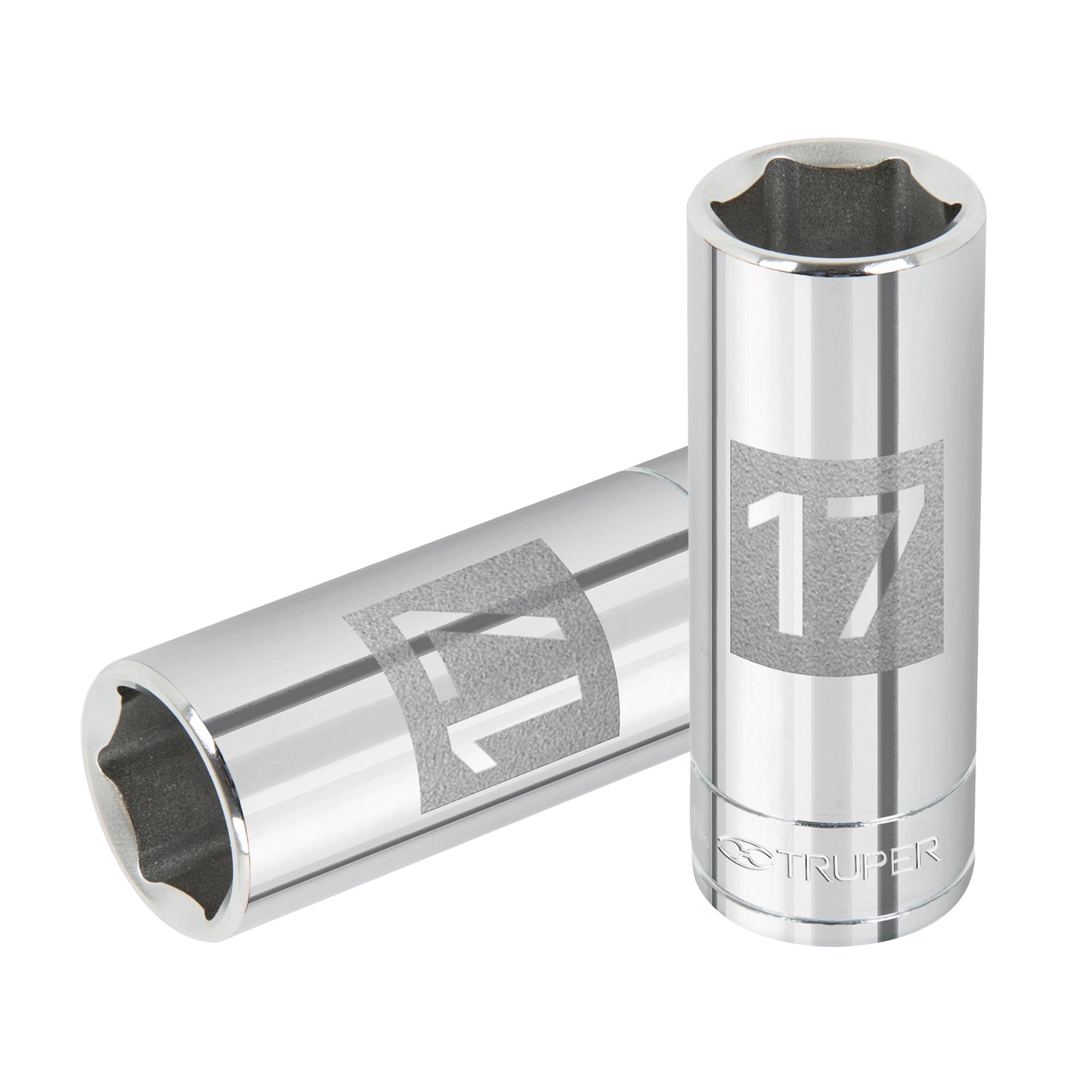 DADO TUBULAR HEXAGONAL 3/8"x 17MM "TRUPER"