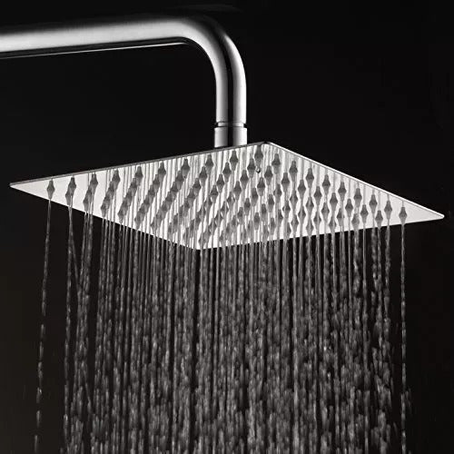 DUCHA CUADRADA CROMADA 8" C/BRAZO "SEVILLA"