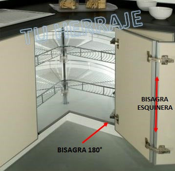 BISAGRA CANGREJO 35 MM /45 GRADOS ACERO NIQUELEADOR ( X PAR )