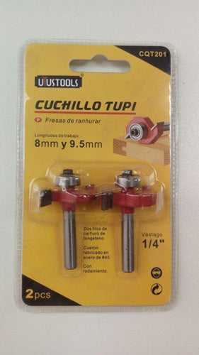 JUEGPO FRESAS RANURA 2PCS 8 / 9.5mm