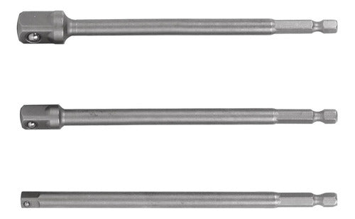 ADAPTADOR LARGO PARA DADOS 1/4" "TRUPER" 6.3mm