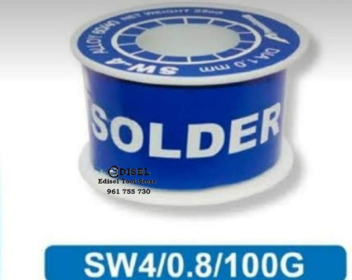 ROLLO DE ESTAÑO SOLDER 100gr