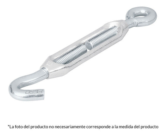 TENSOR GANCHO Y ARGOLLA 1/4"