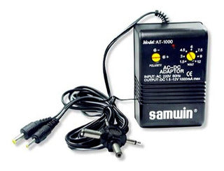 ADAPTADOR REGULABLE AC DCA 1.5v a 12v 1a AT 500 "SAMWIN"