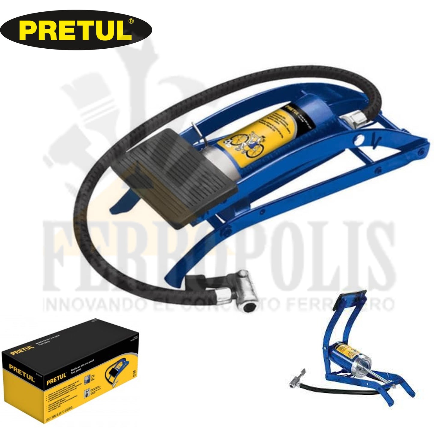 INFLADOR LLANTA PELOTA DE PIE 1 PISTON