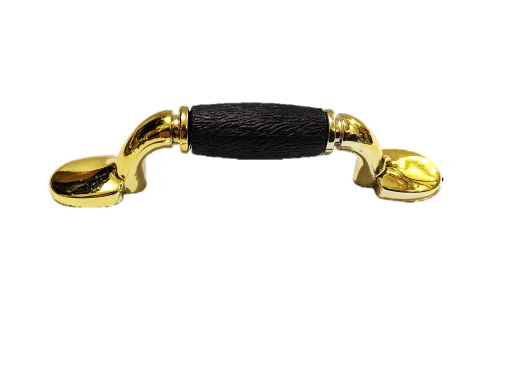 TIRADOR PLASTICO DORADO NEGRO inc. tornillo