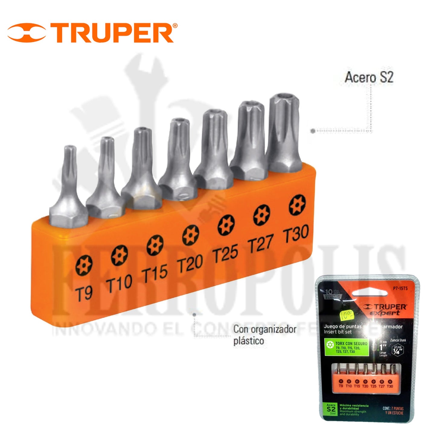 JUEGO PUNTILLA TORX 1" (7 PCS)