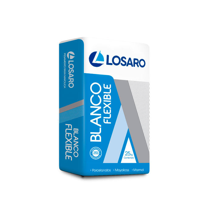 PEGAMENTO MAYOLICA BLANCO FLEXIBLE (X SACO 25 KG)
