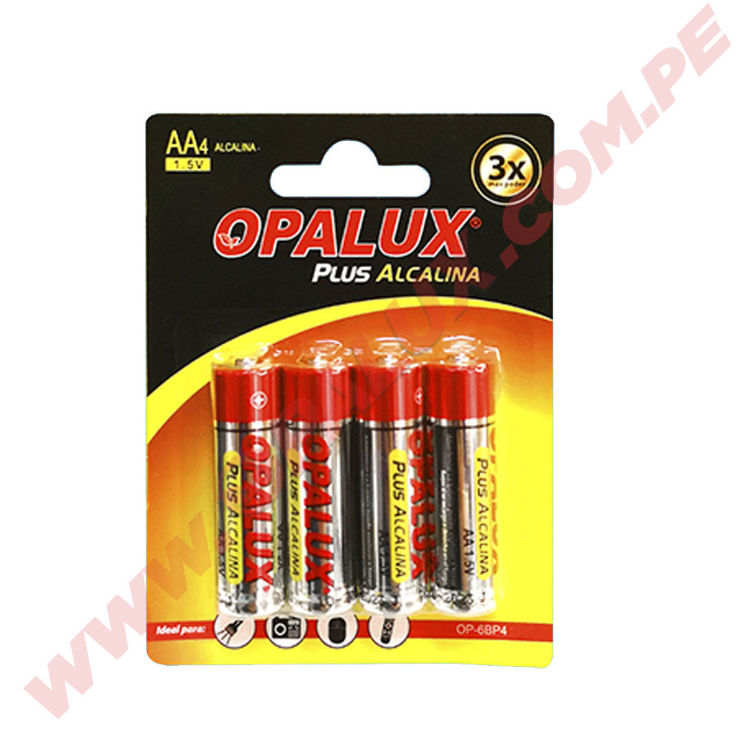 PILA ALCALINA AA 1.5V "OPALUX"( 2 PARES )