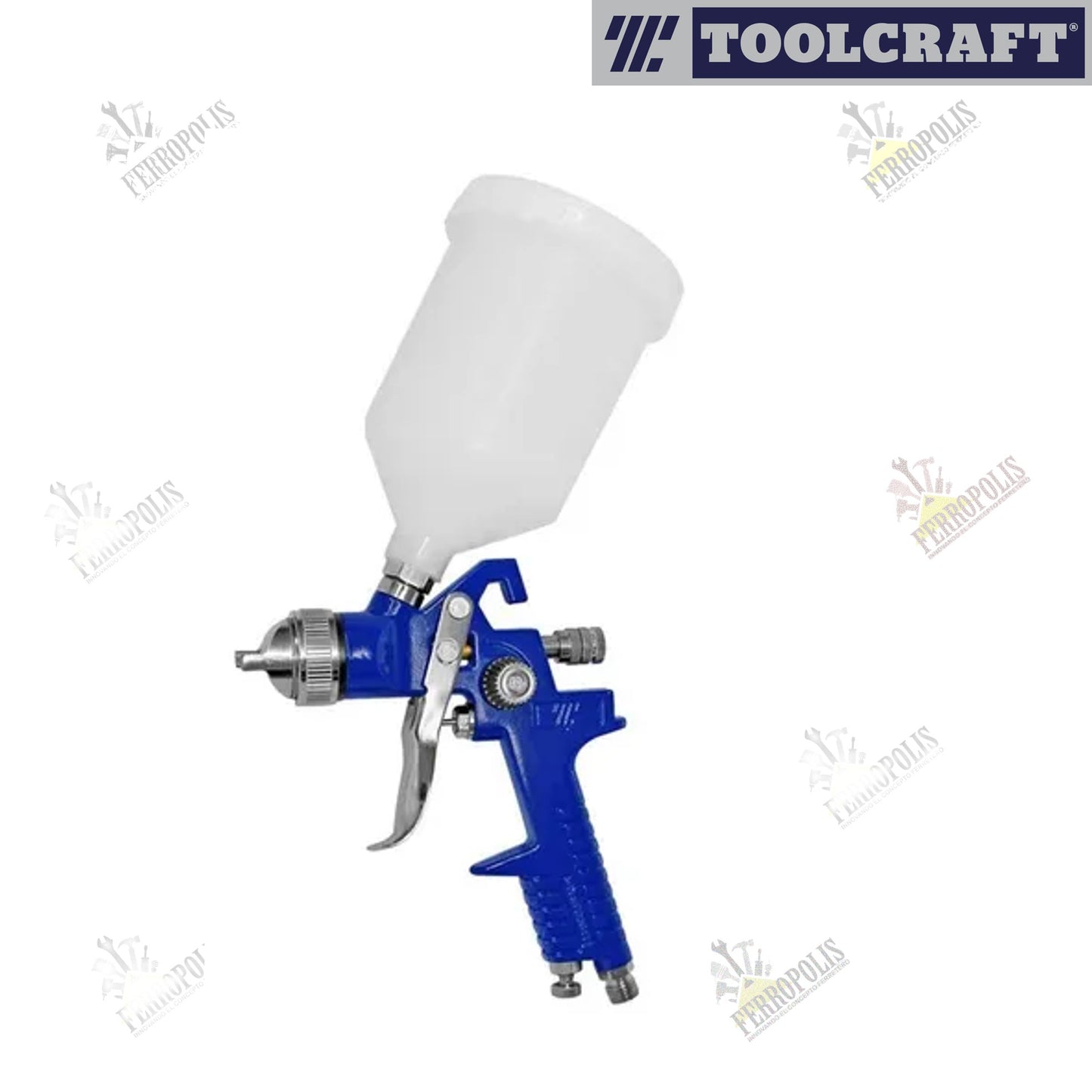 PISTOLA GRAVEDAD RETOQUE 45PSI "TOOLCRAFT"