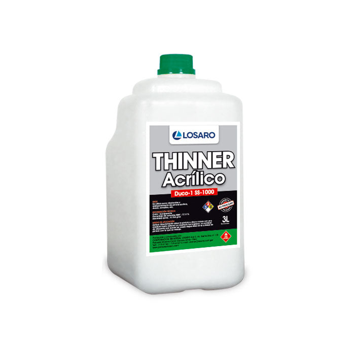 THINER ACRILICO 3 LITRO "LOSARO"