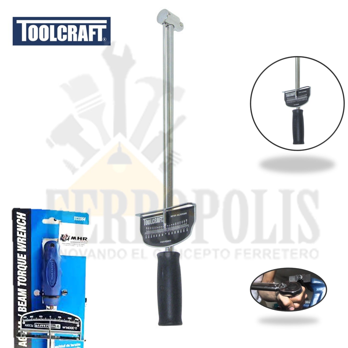 TORQUIMETRO DE AGUJA 1/2"(0 - 140 PIE/LB)