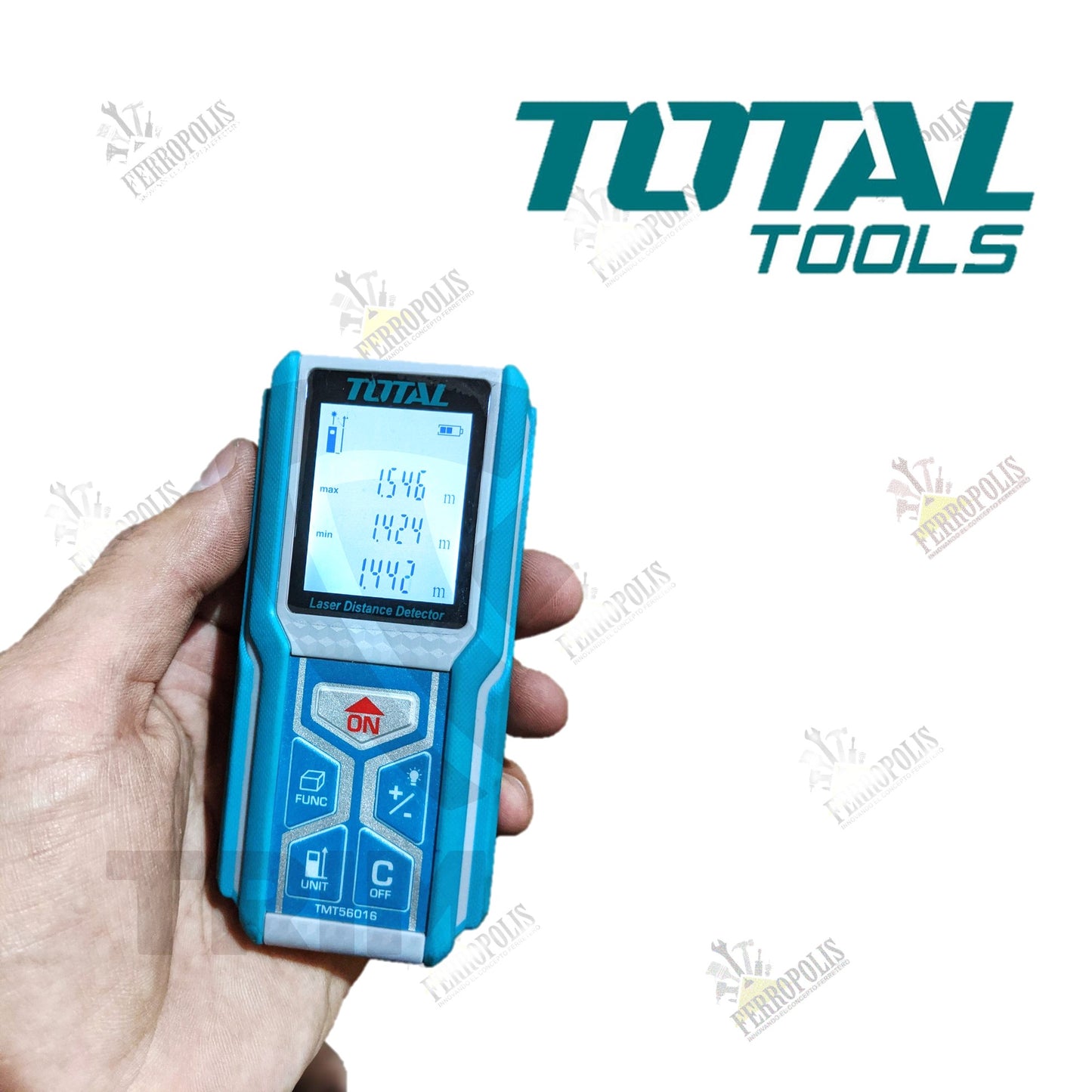 WINCHA MEDIDOR DISTANCIA LASER 60M TOTAL USO RUDO