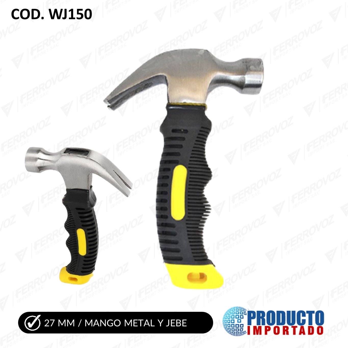 MARTILLO MINI MANGO JEBE 25MM