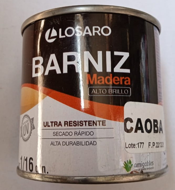 BARNIZ CAOBA 1/16" "LOSARO"