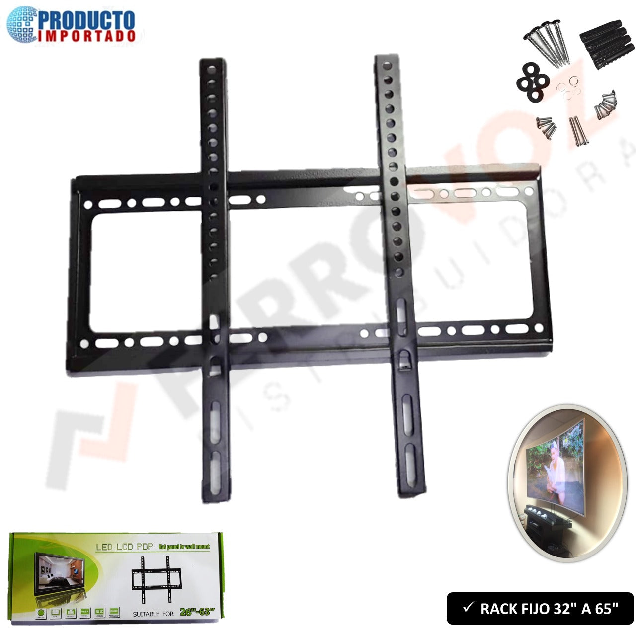 RACK TV FIJO 23" A 63" IMPORTADO