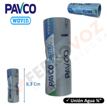 UNION AGUA 3/4 S/ROSCA "PAVCO"
