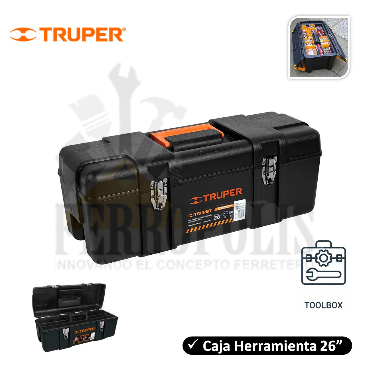 CAJA HERRAMIENTA TRUPER 26"
