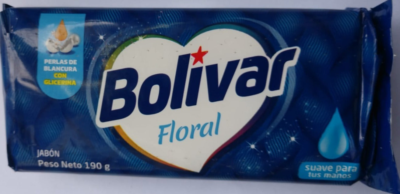 JABON FLORAL PERLA BLANCURA 190GR "BOLIVAR"