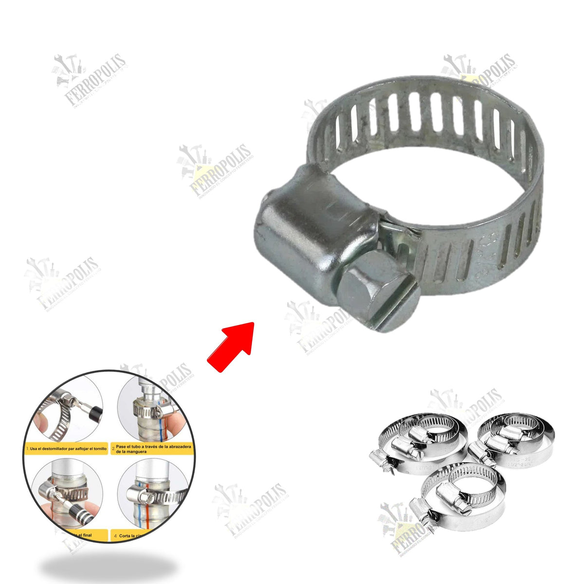 ABRAZADERA T/SIN FIN 2" ( 2 PCS )