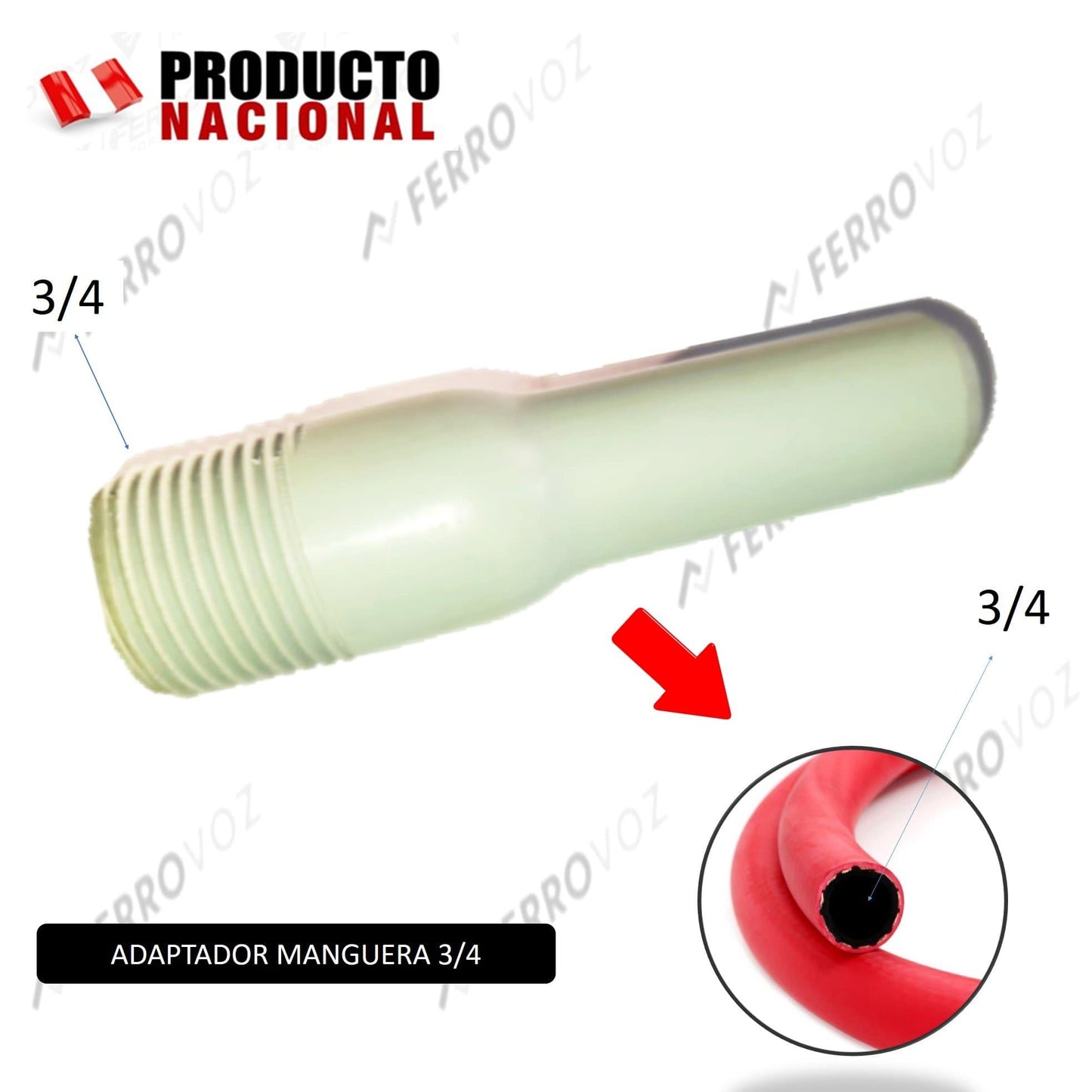 ADAPTADOR MANGUERA 3/4" X 1/2"