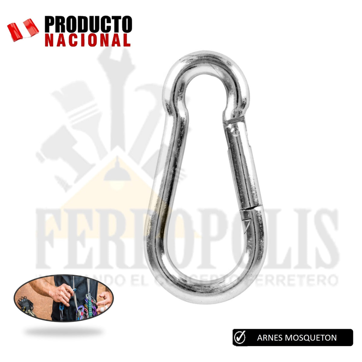 ARNES MOSQUETON 3/16" "TOOLCRAFT"