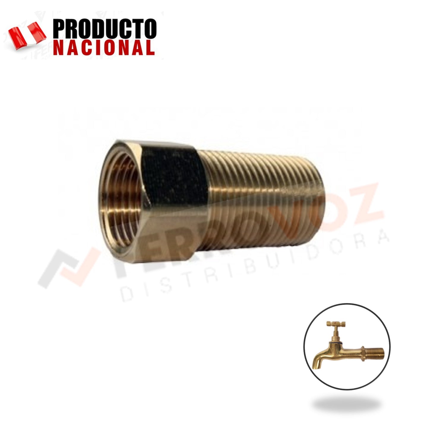 BUSHING BRONCE 1/2" X 4"
