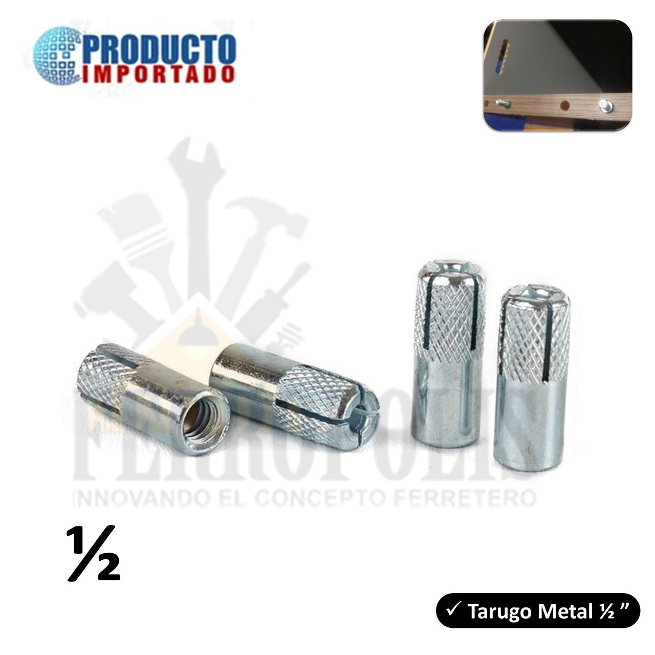 TARUGO METAL 1/2" HILTI (GR ≈ 12PCS APROX)