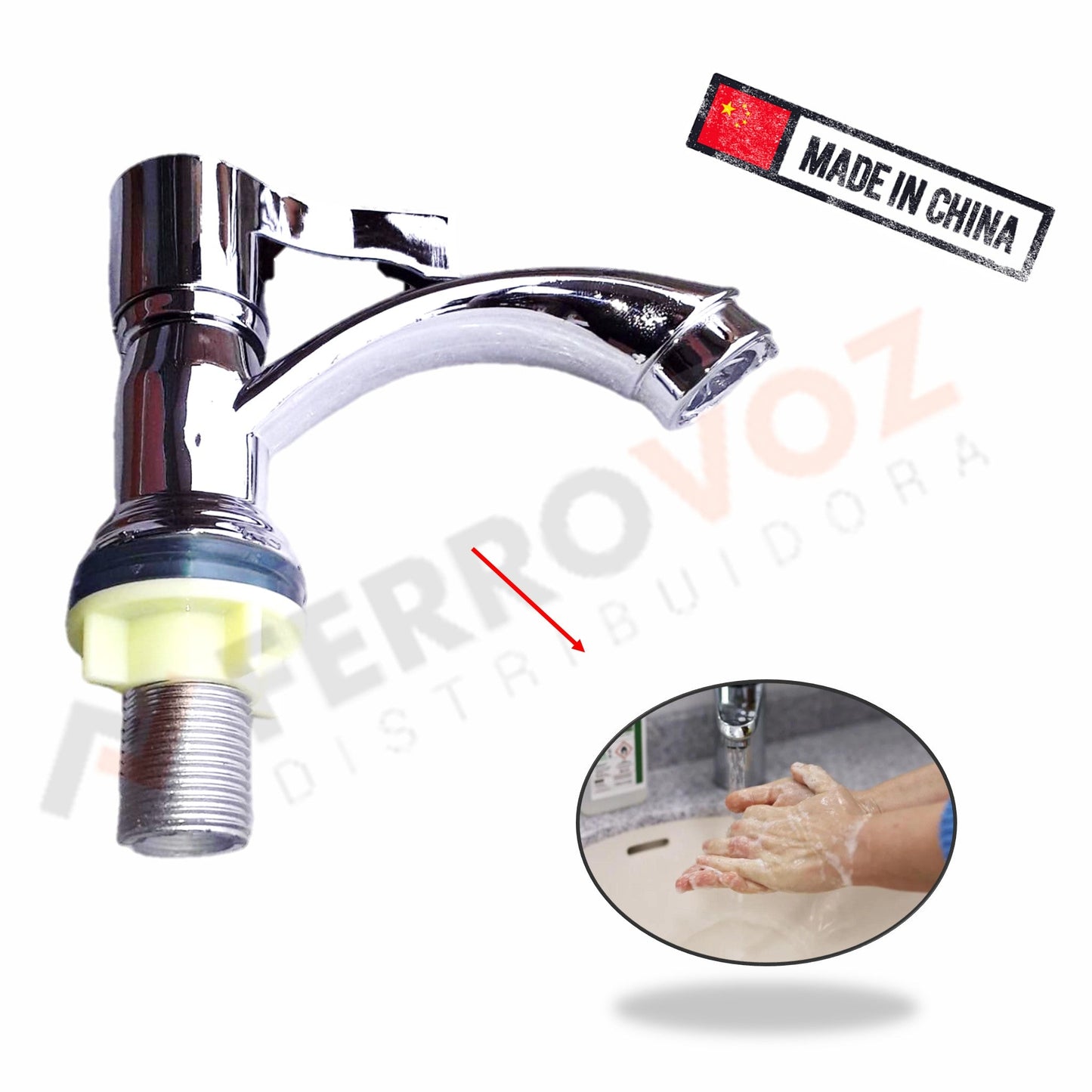 CAÑO LAVATORIO BAÑO ''LIVIANO''