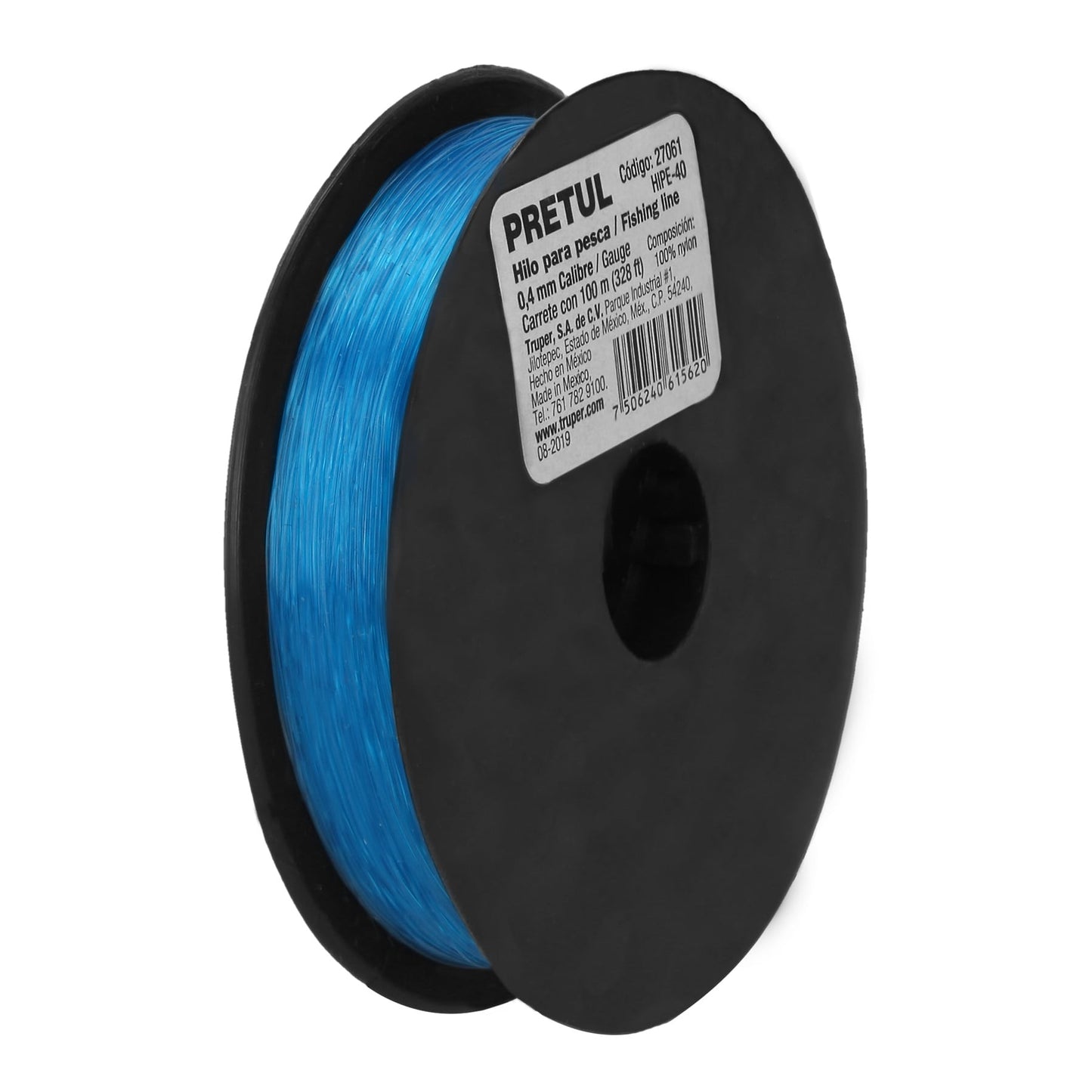 HILO PESCAR NYLON AZUL #40 "PRETUL"