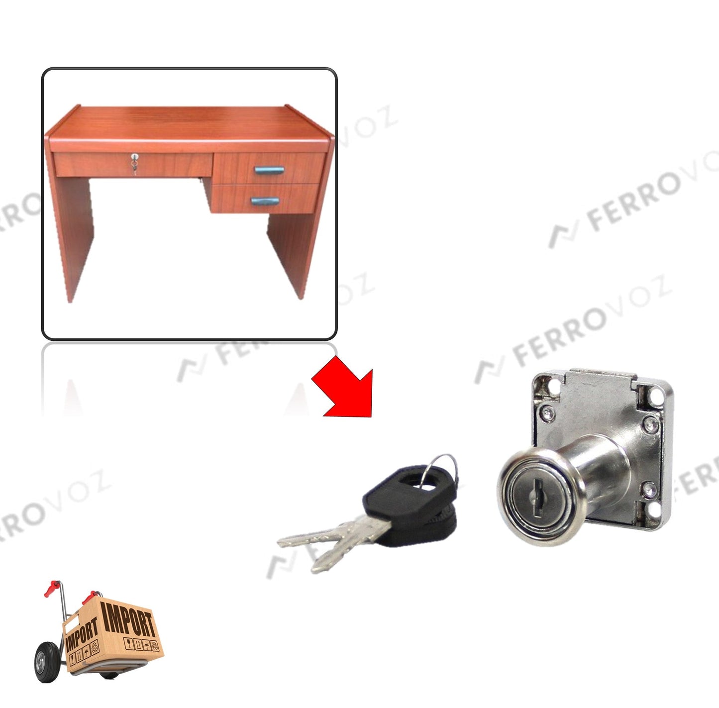 CHAPITA MUEBLE PLATEADO 1 GOLPE 18.38MM " COMERCIAL"