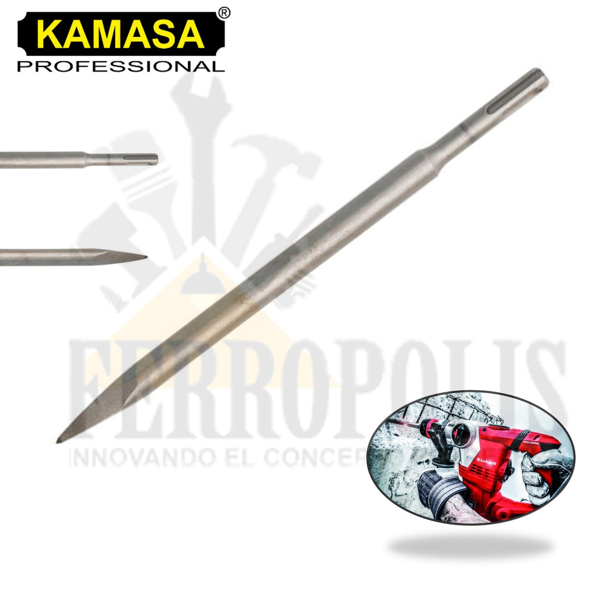 CINCEL PUNTA SDS-PLUS 300MM "KAMASA"
