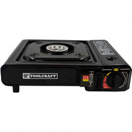 COCINA PORTATIL GAS PROPANO "TOOLCRAFT" NO INC. LATAS GAS BUTANO