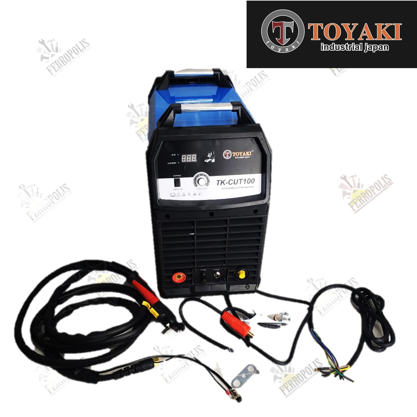 CORTADORA PLASMA TRIFASICO 100 A - 380 V - 30mm CORTE "TOYAKI JAPAN"