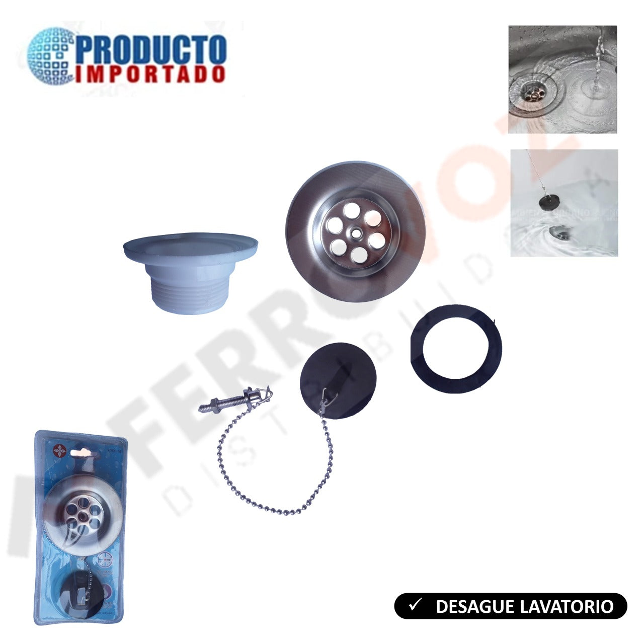 DESAGUE 2" REJILLA LAVADERO FIBRA VIDRIO