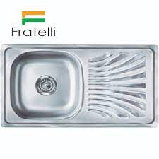 LAVADERO METAL 1 FOSA GRANDE 96 x 43CM "FRATELLI"