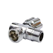 VALVULA CONEXION PARA LAVADORA DOBLE 1/2" x 3/4 x 1/2" "ITALVALV" MADE IN ITALY