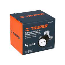 MANOMETRO REGULADOR AIRE 1/4NPT "TRUPER"