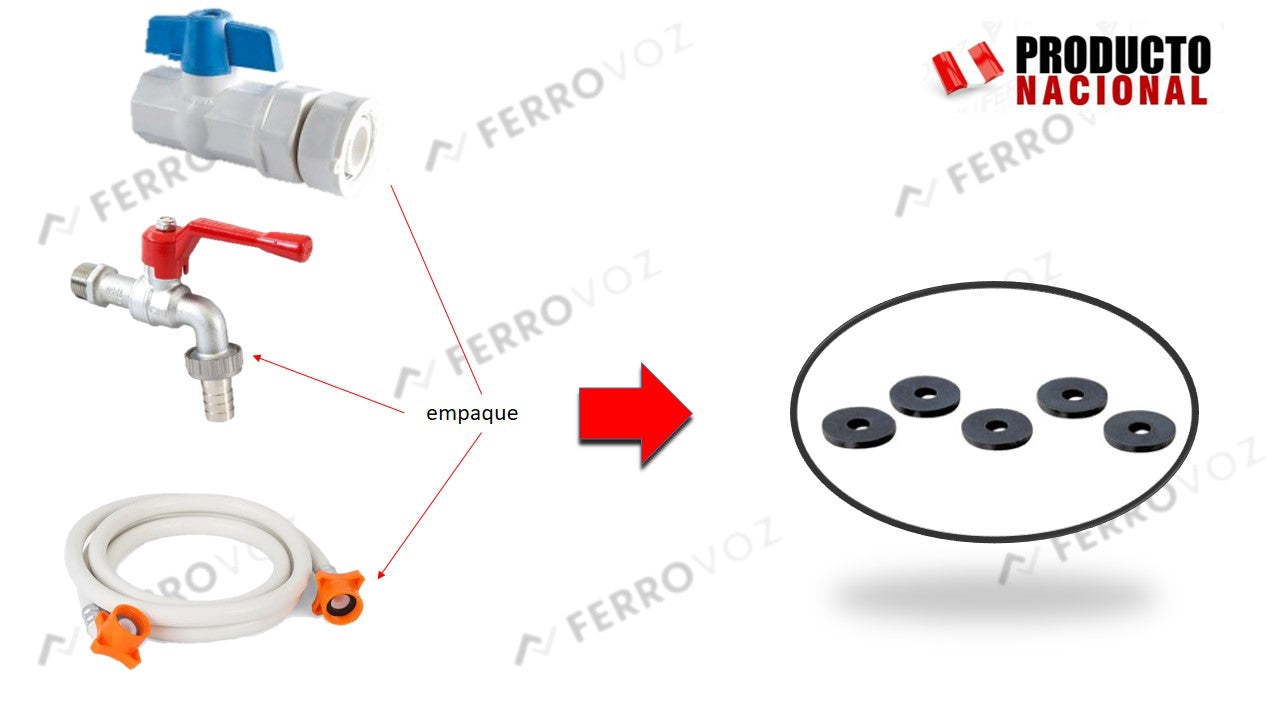 EMPAQUETADURA PLANA PICO CAÑO JARDINERO