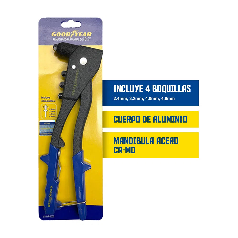 REMACHADORA MANUAL DE ALUMINIO DE 10.5"