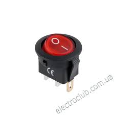 SWITCH LUMINOSO REDONDO COLOR ROJO 6.5 A - 13 A