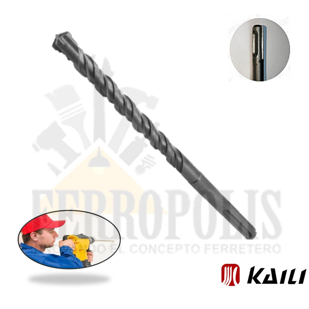 BROCA ROTOMARTILLO 5/8"X 320MM SDS MAX "KAILI"