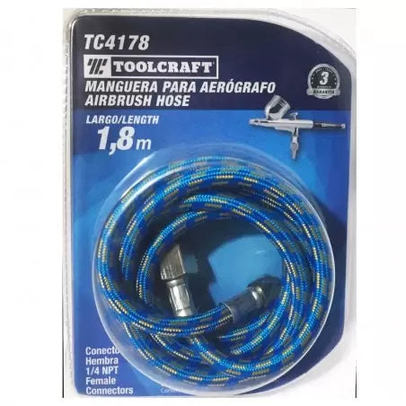 MANGUERA AEROGRAFO "TOOLCRAFT" 1.8m