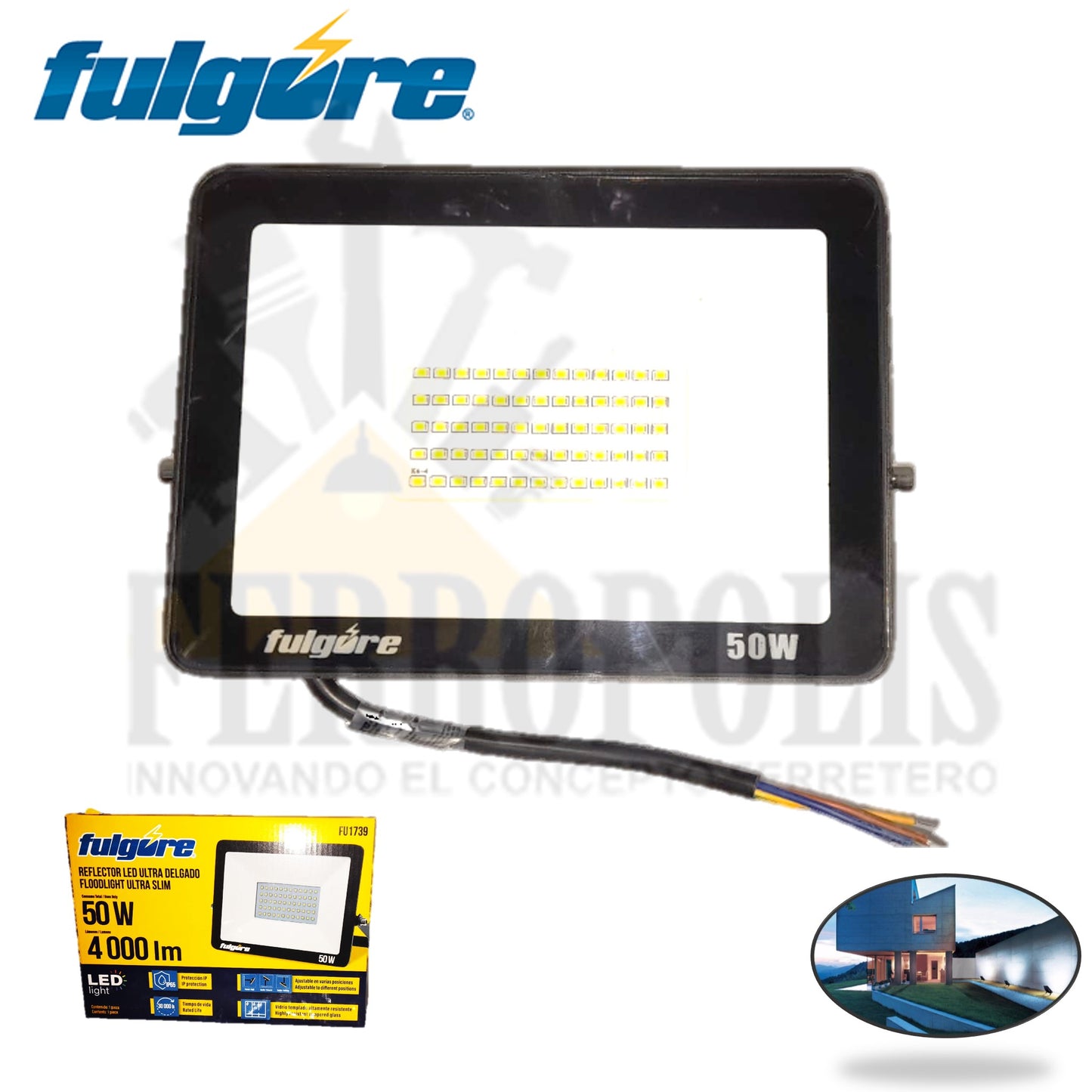 REFLECTOR 50W ULTRADELGADO LUZ DIA