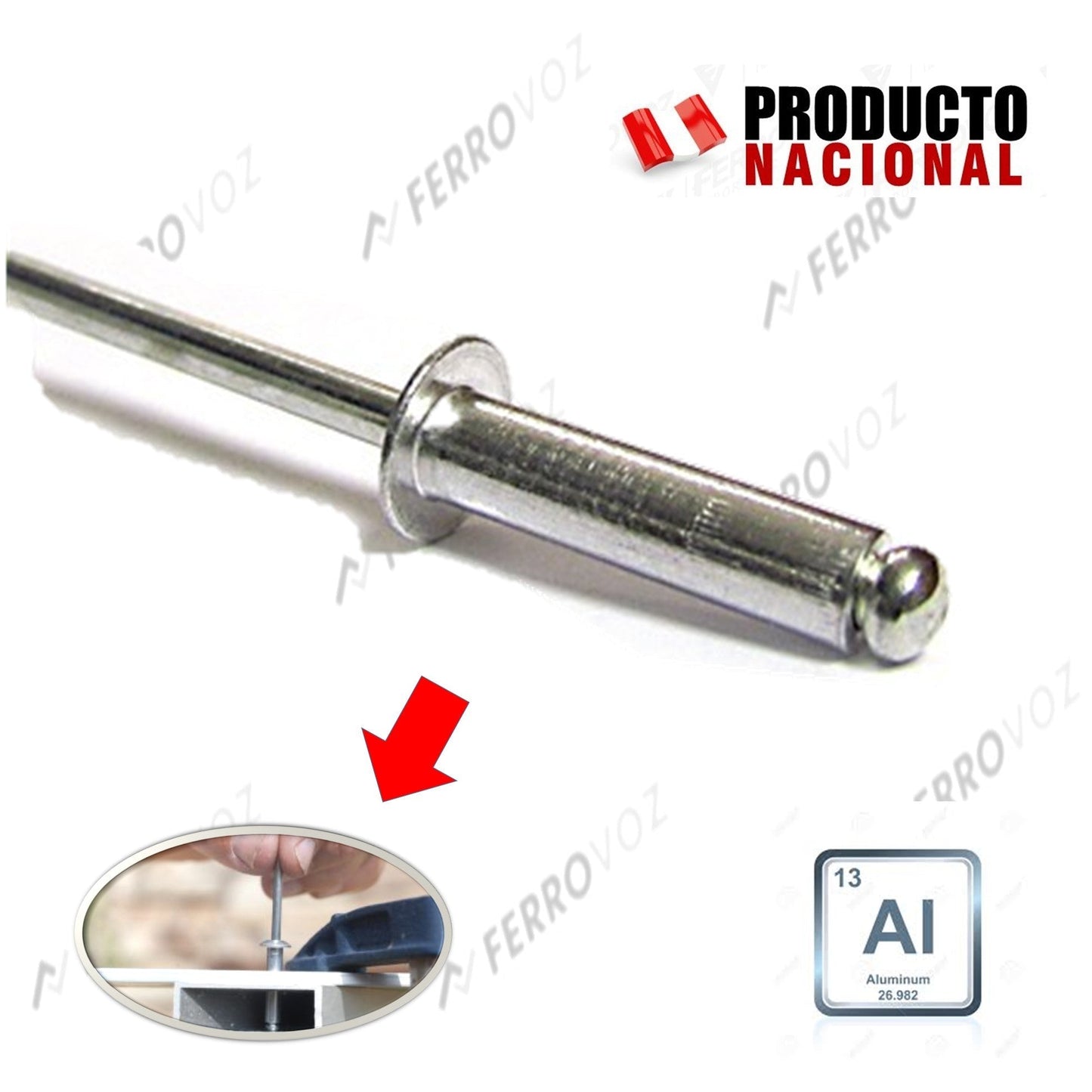 REMACHE POP 1/8" x 7/8"(100PCS)