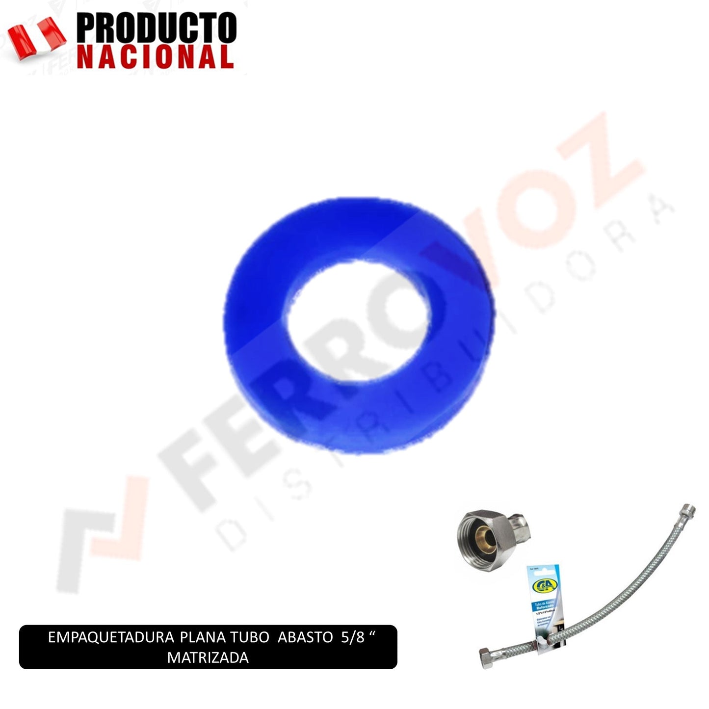 EMPAQUETADURA PLANA TUBO ABASTO 5/8" MATRIZADA