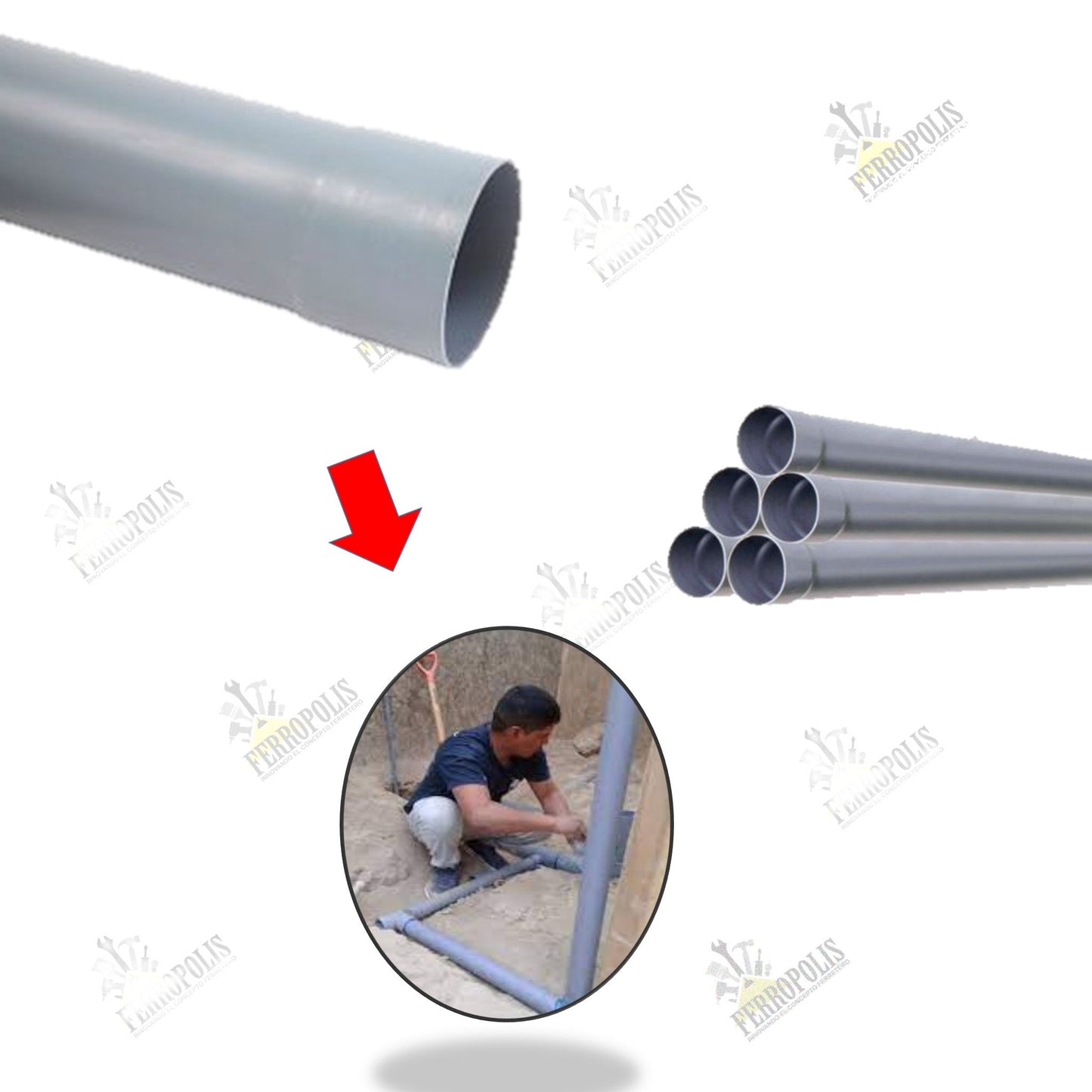 TUBO DESAGUE 2" ( x metro ) "NIKPLAST"