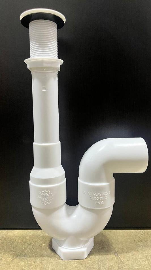 JUEGO TRAMPA LAVADERO 2" PESADO INCLUYE DESAGUE