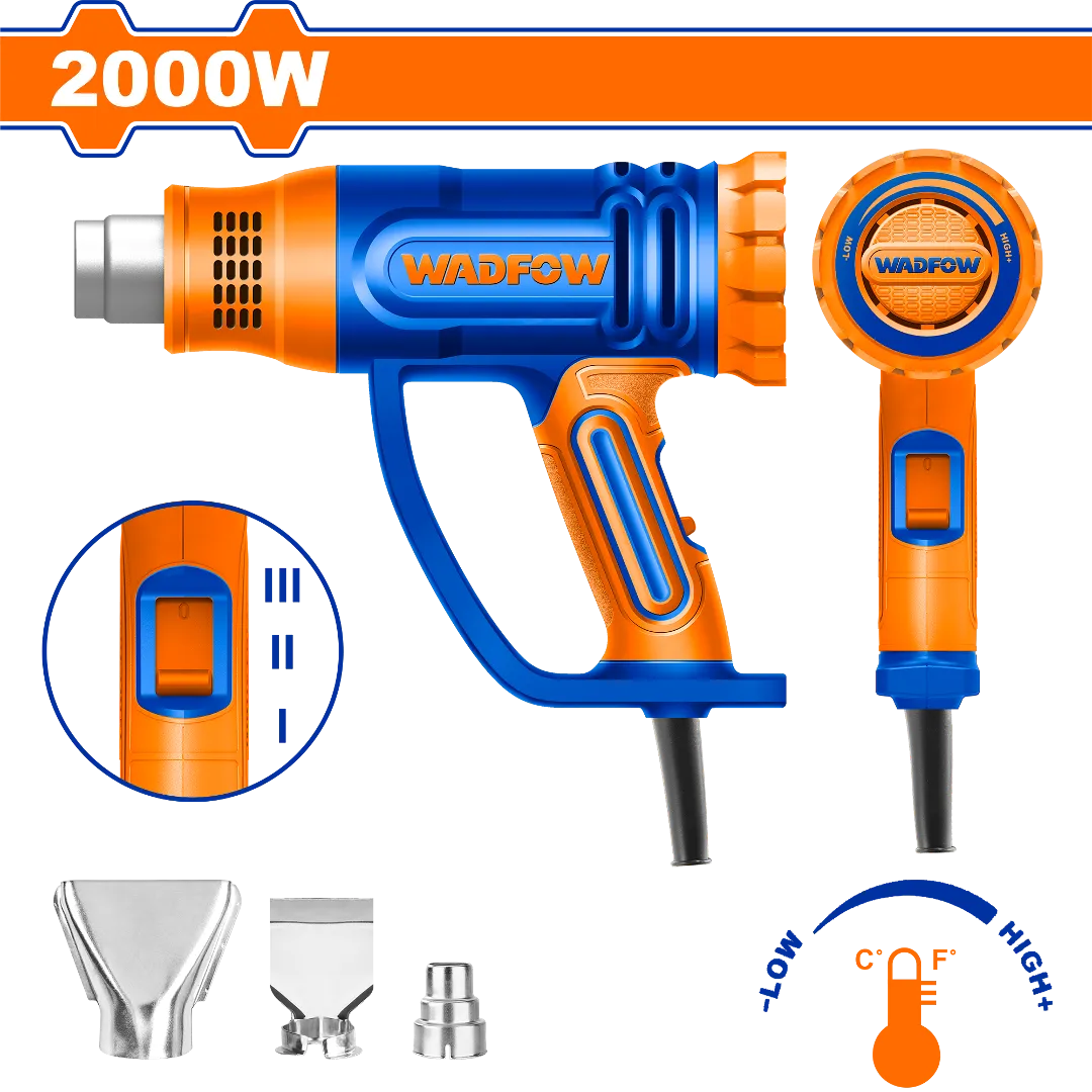 PISTOLA CALOR 2000W " WADFOW "